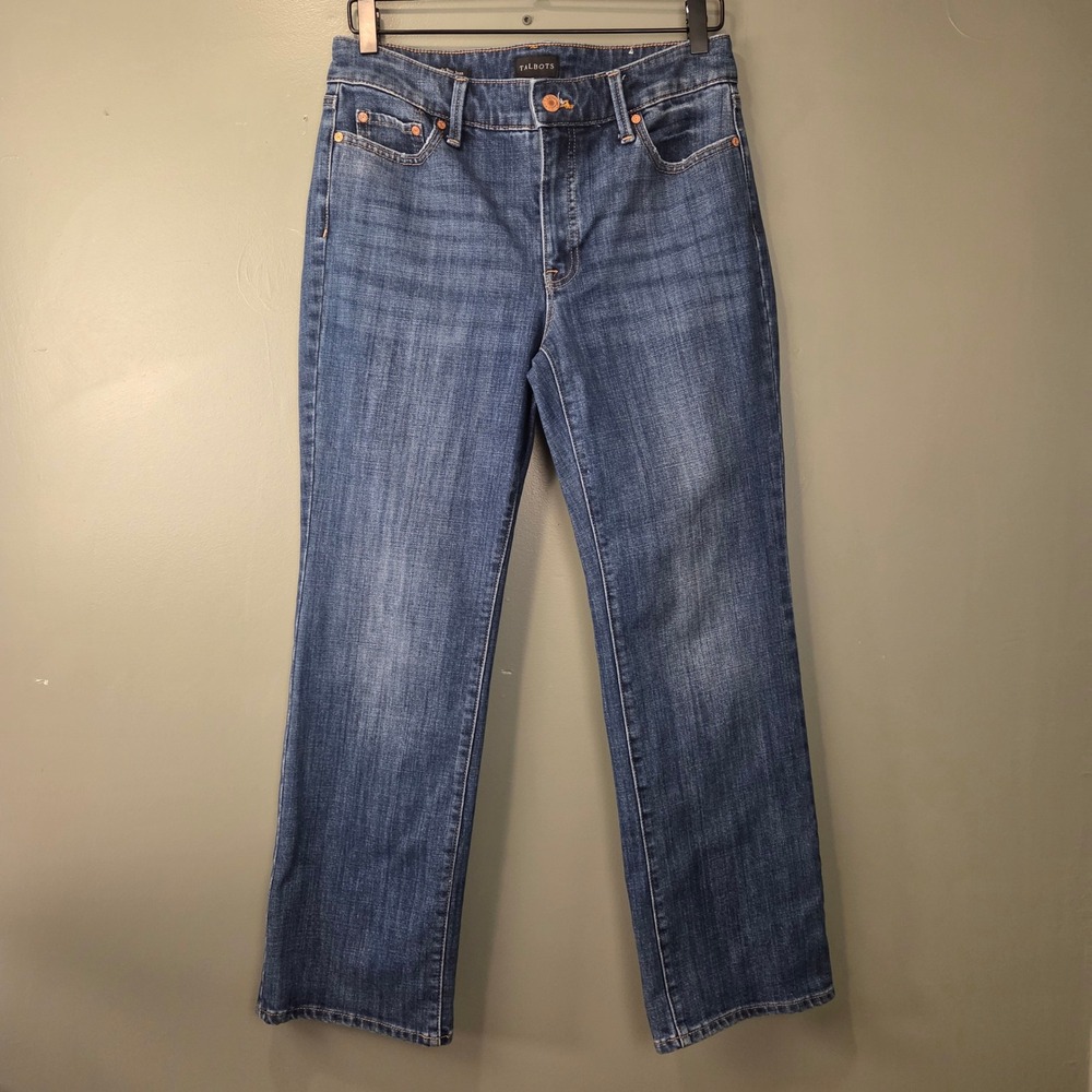 Talbots Women's Barely Boot Jeans Size 6 Petite Medium Wash Denim